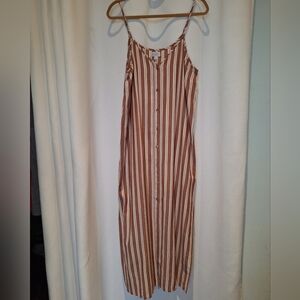 Mudpie Lane Maxi Dress Rust Color Size Medium
